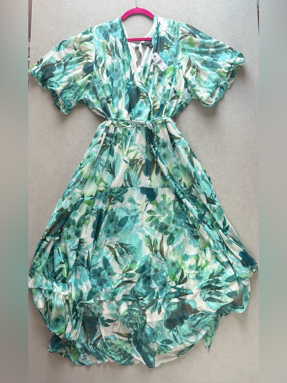 Lane Bryant Floral Tie-Waist Dress NWT